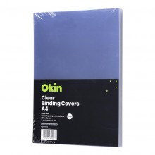 Okin Binding Covers A4 Clear 200mic, Pack of 100